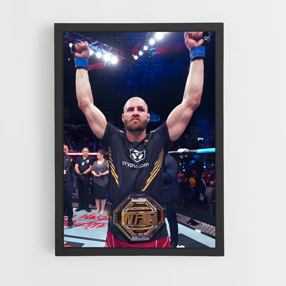 Poster La Victoire de Jiri – affiche MMA (vue 2)